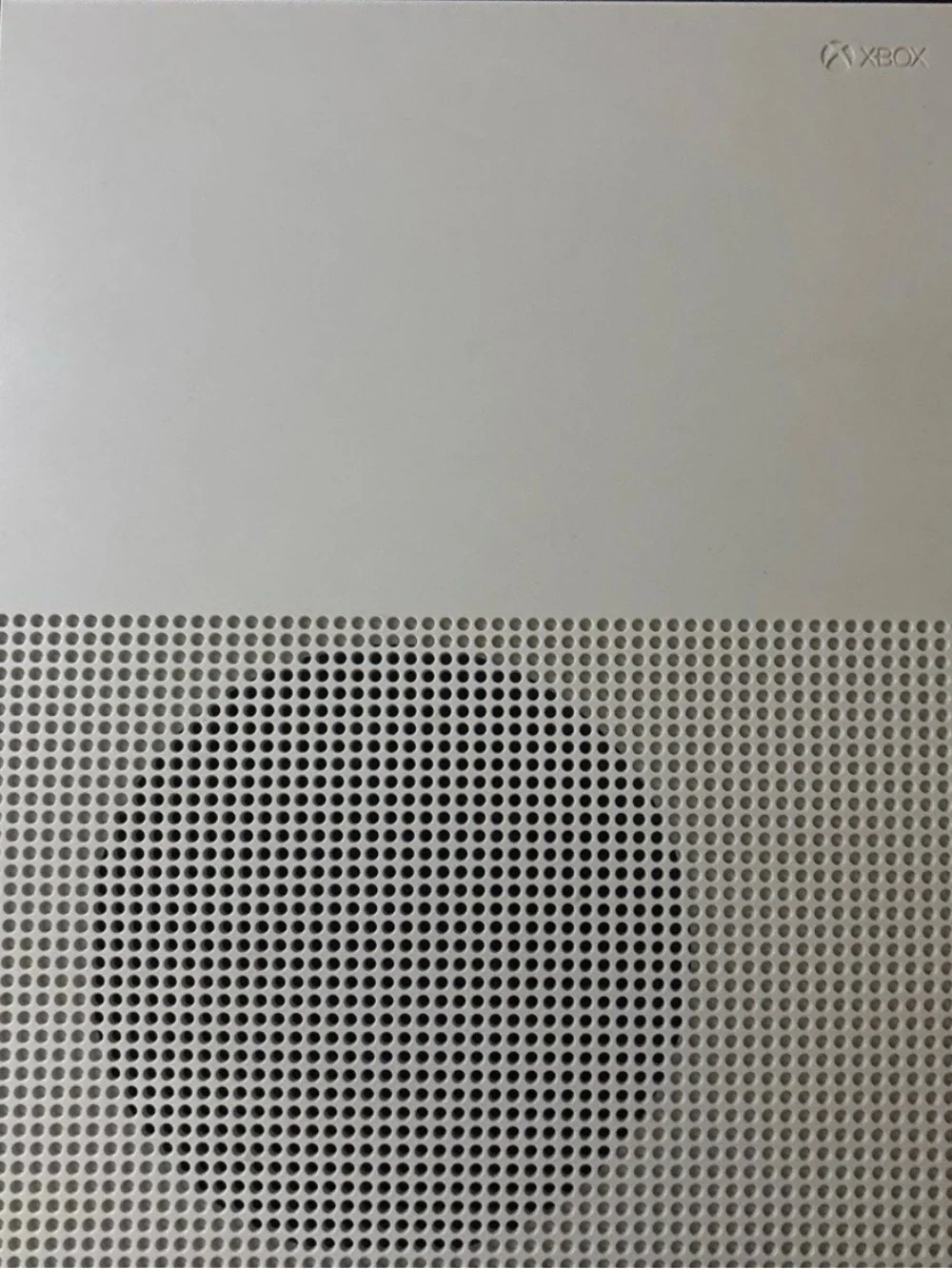 Microsoft White Xbox Series S Console Top Panel with Circular Vent